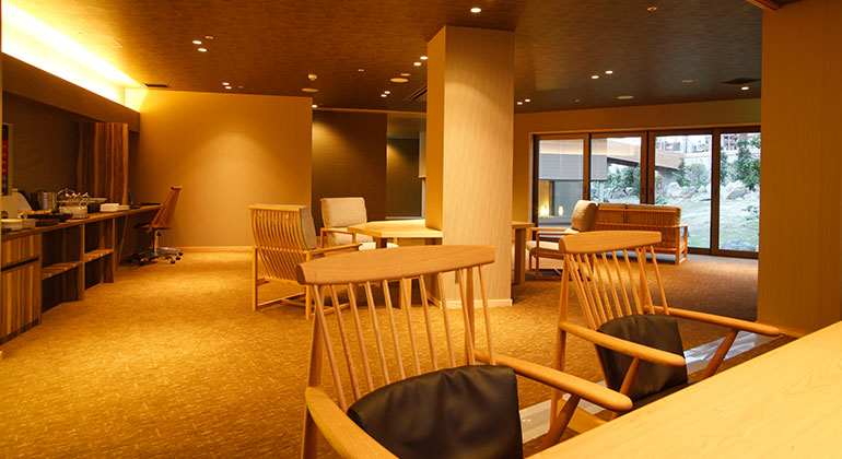 写真：専用ラウンジ