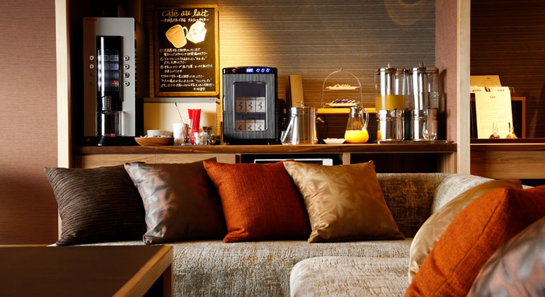 写真：専用ラウンジ